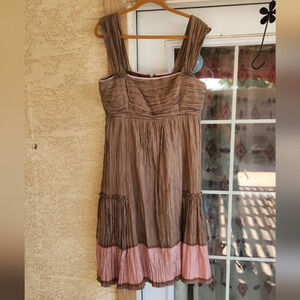 Peruvian Connection‎ 100% SilkCrinkle Dress